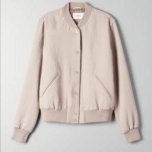 Aritzia Linen Bomber Jacket